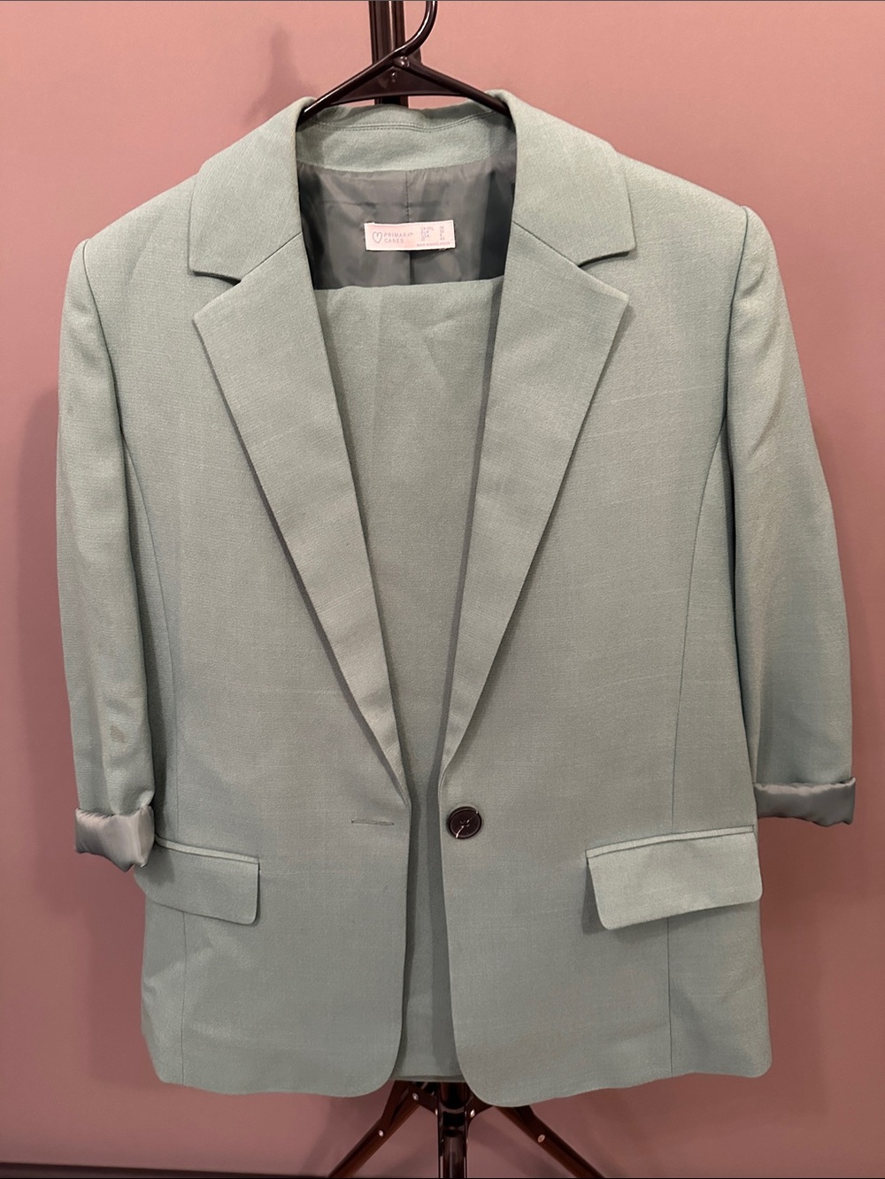 Primark Mint Green Women's Single-Button Blazer
